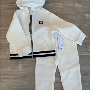 Jacadi White and Black Kids Matching Set